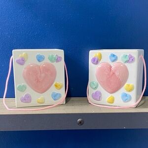 Valentine Heart Ceramic Bags Set of 2